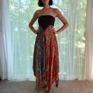 Handmade Silk Scarf Dress